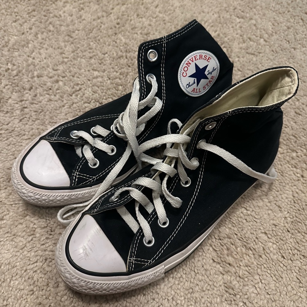 Converse Black and White High-Tops